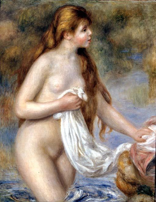 Baño de una mujer de cabello largo – Pierre-Auguste Renoir Pierre-Auguste Renoir mx.artemisreproduction.com