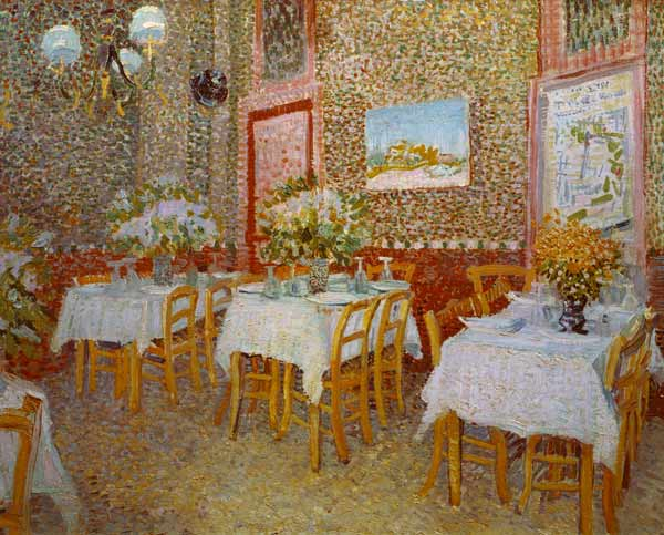 Interiores de un restaurante – Vincent van Gogh Vincent Van Gogh mx.artemisreproduction.com