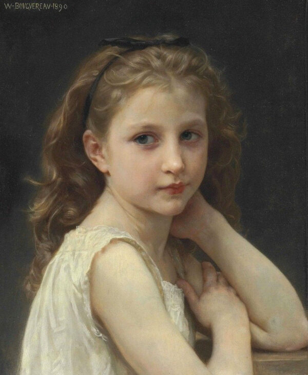 Cabeza de una joven – William Bouguereau William Bouguereau mx.artemisreproduction.com