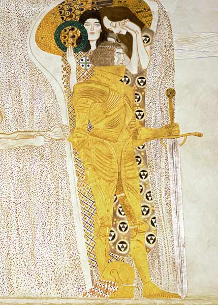 Detalle del Caballero de la franja Beethoven – Gustav Klimt Gustav Klimt mx.artemisreproduction.com