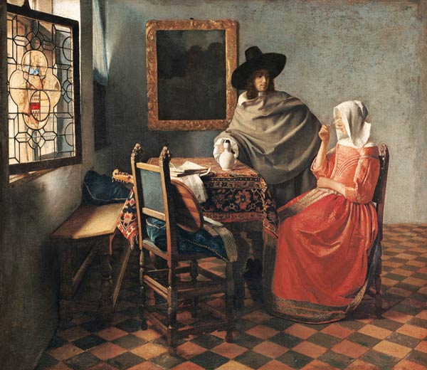 El Vaso de vino – Johannes Vermeer Cuadros Populares mx.artemisreproduction.com