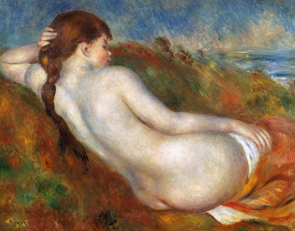 Chica desnuda, en la hierba de la duna – Pierre-Auguste Renoir Pierre-Auguste Renoir mx.artemisreproduction.com