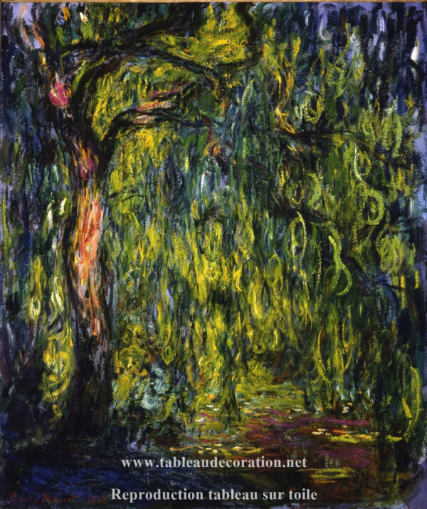 Saule llorón – Reproducción pintura cuadro Monet Claude Monet mx.artemisreproduction.com