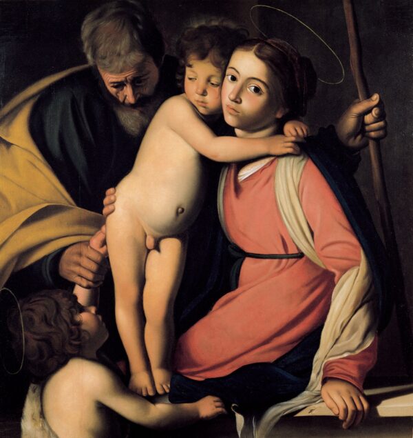 La Sagrada Familia con San Juan Bautista como niño – Caravaggio Caravaggio mx.artemisreproduction.com