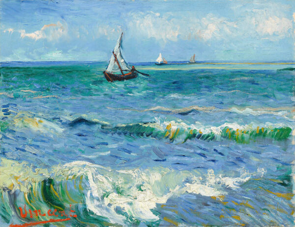 La mar en Saintes-Maries de la Mer – Van Gogh Cuadros Populares mx.artemisreproduction.com