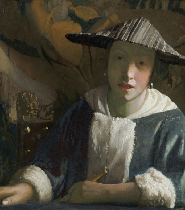 La joven con la flauta – Johannes Vermeer Johannes Vermeer mx.artemisreproduction.com