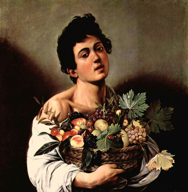 Chico con una canasta de frutas – Caravaggio Caravaggio mx.artemisreproduction.com