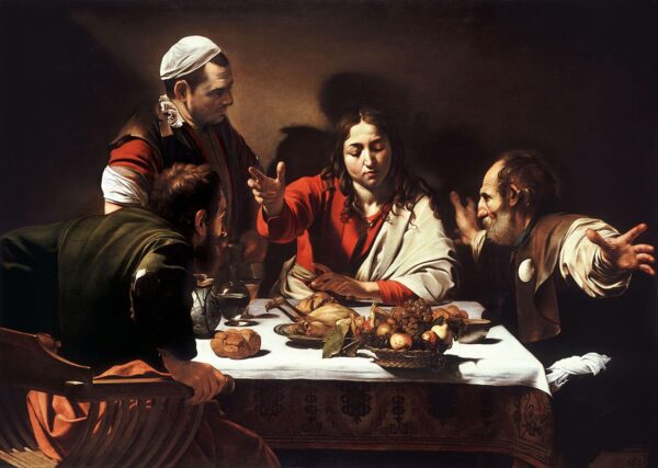 La Cena en Emaús – Caravaggio Caravaggio mx.artemisreproduction.com