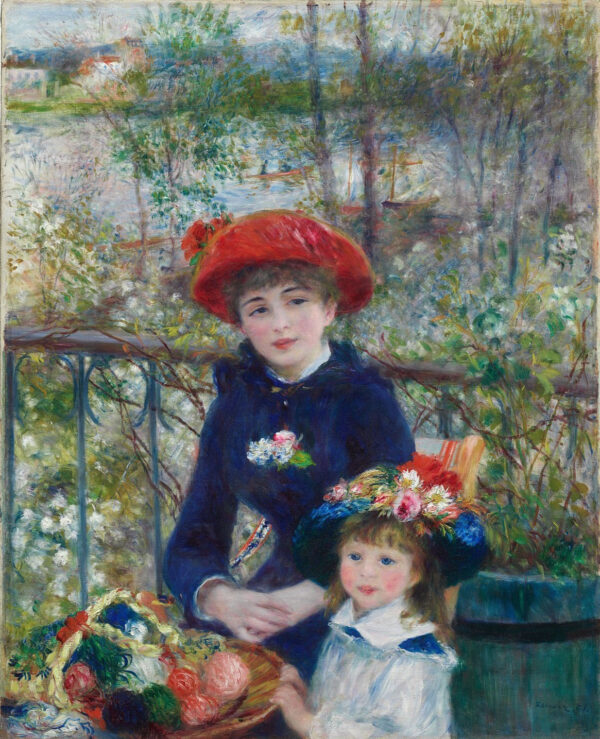 Las Dos Hermanas (En la terraza) – Pierre-Auguste Renoir Cuadros Populares mx.artemisreproduction.com