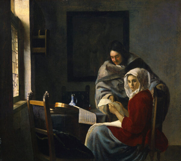 La lección de música interrumpida – Johannes Vermeer Johannes Vermeer mx.artemisreproduction.com