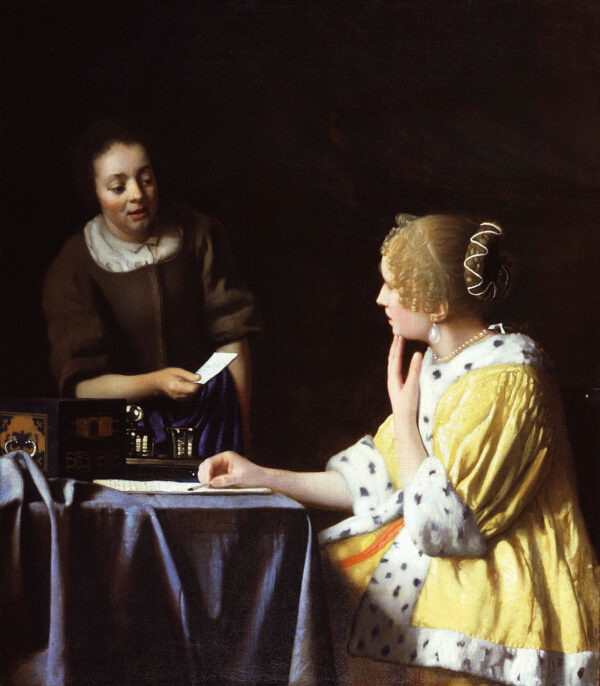 La Amante y la Sirvienta – Johannes Vermeer Johannes Vermeer mx.artemisreproduction.com