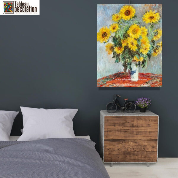 Ramo de girasoles – Claude Monet cuadro de flores Claude Monet mx.artemisreproduction.com 5