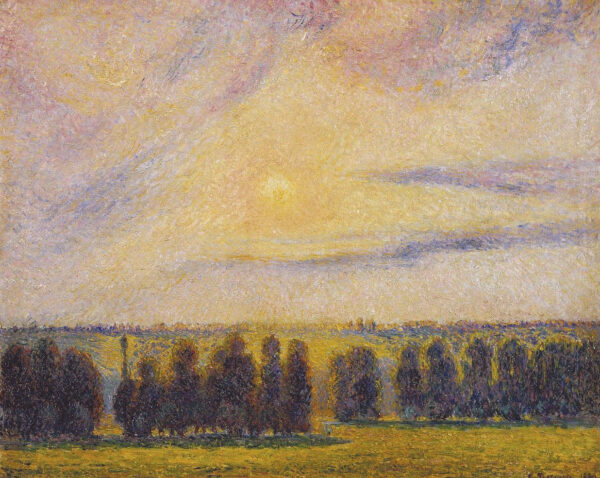 Atardecer en Eragny – Camille Pissarro Camille Pissarro mx.artemisreproduction.com