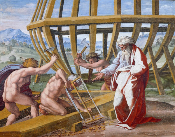 La construcción del arco – Raphaël (pintor) Rafael Sanzio mx.artemisreproduction.com