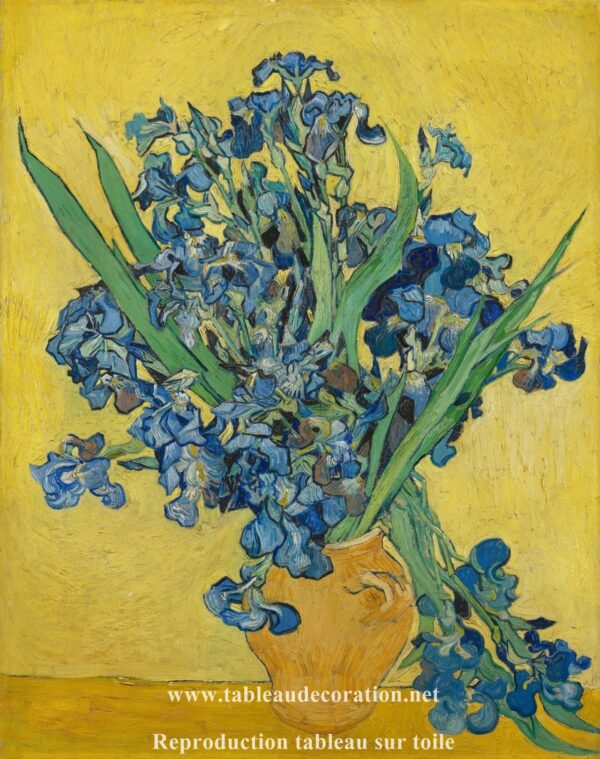 Los iris amarillos (Vaso con iris) – Van Gogh Cuadros Populares mx.artemisreproduction.com