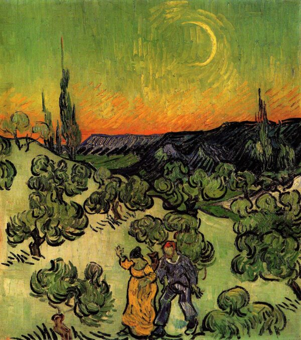 Pasaje a la luz de la luna – Van Gogh Vincent Van Gogh mx.artemisreproduction.com