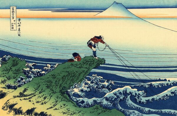 El pescador de Kajikazawa – Katsushika Hokusai Katsushika Hokusai mx.artemisreproduction.com