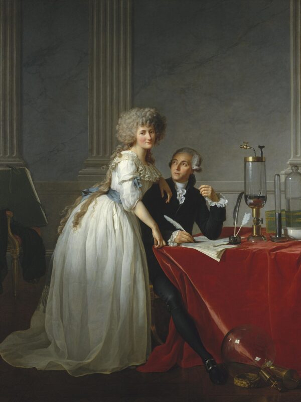 Retrato de Antoine-Laurent Lavoisier y su esposa – Jacques-Louis David Jacques-Louis David mx.artemisreproduction.com