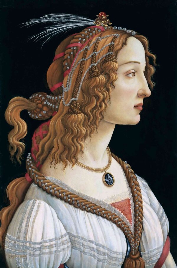 Retrato idealizado de una mujer (Retrato de Simonetta Vespucci como ninfa) – Sandro Botticelli Sandro Botticelli mx.artemisreproduction.com