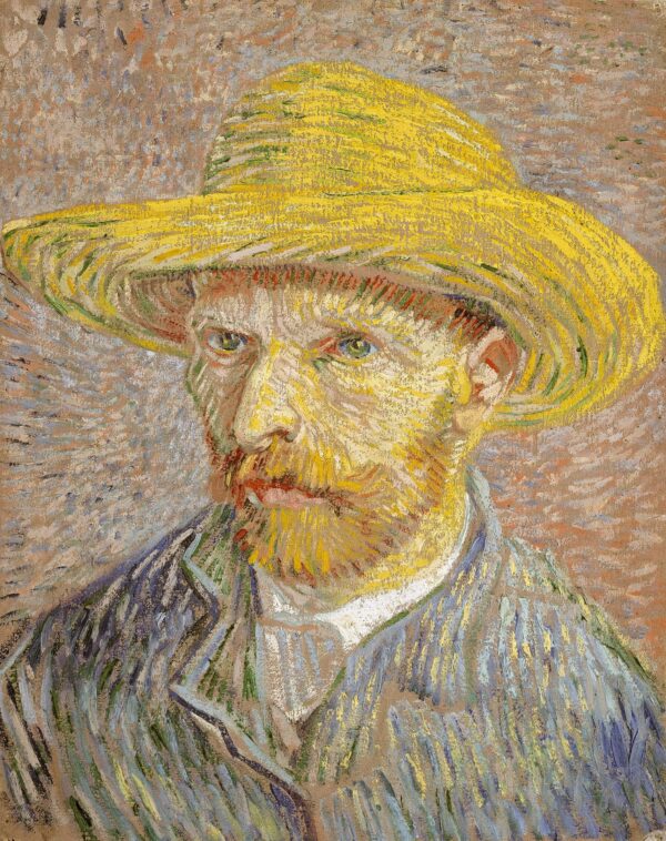 Autorretrato con sombrero de paja, 1887 – Van Gogh Serie de autorretratos de Vincent van Gogh mx.artemisreproduction.com