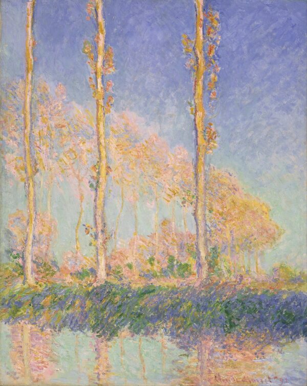 Los Álamos, tres árboles rosas, otoño – Claude Monet Claude Monet mx.artemisreproduction.com