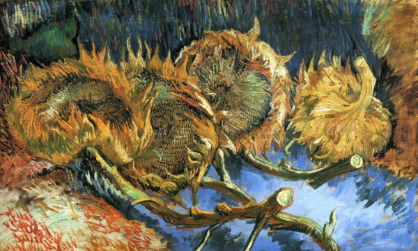 Cuatro girasoles marchitos – Van Gogh Serie Girasoles de Vincent van Gogh mx.artemisreproduction.com