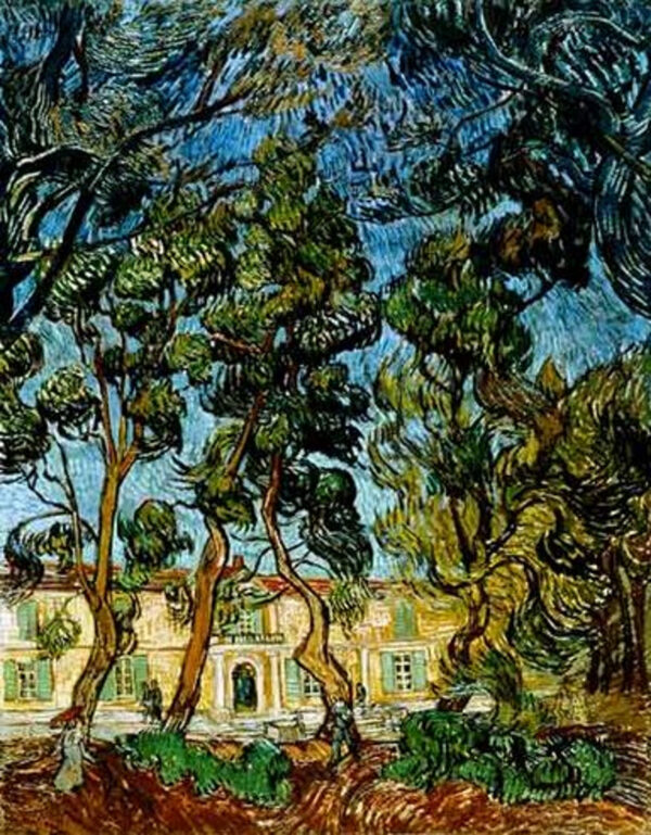 Árboles en el jardín del hospital Saint-Paul – Van Gogh Vincent Van Gogh mx.artemisreproduction.com