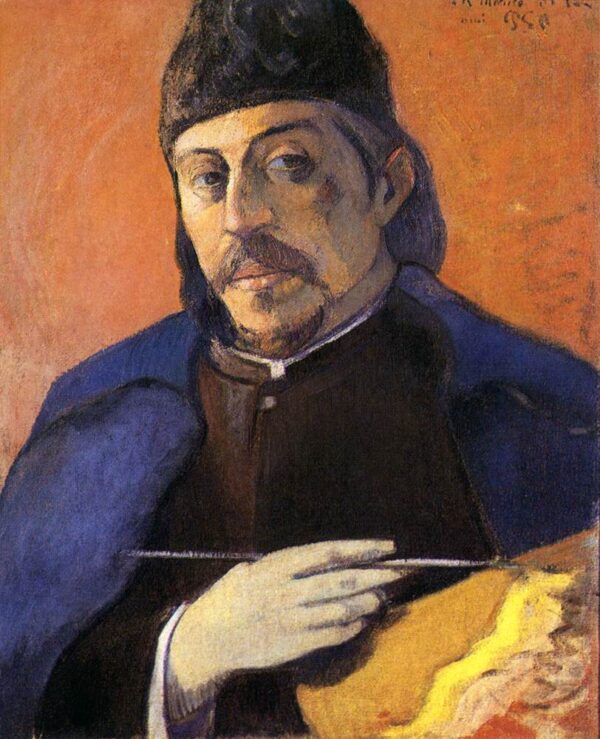 Autorretrato con paleta – Paul Gauguin Paul Gauguin mx.artemisreproduction.com