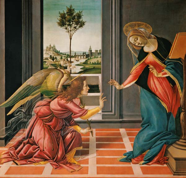 Anunciación de Botticelli c. 1489 – Sandro Botticelli Sandro Botticelli mx.artemisreproduction.com