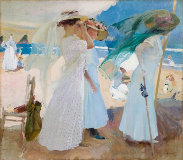 Bajo el toldo, Zarauz – Sorolla Joaquín Sorolla mx.artemisreproduction.com