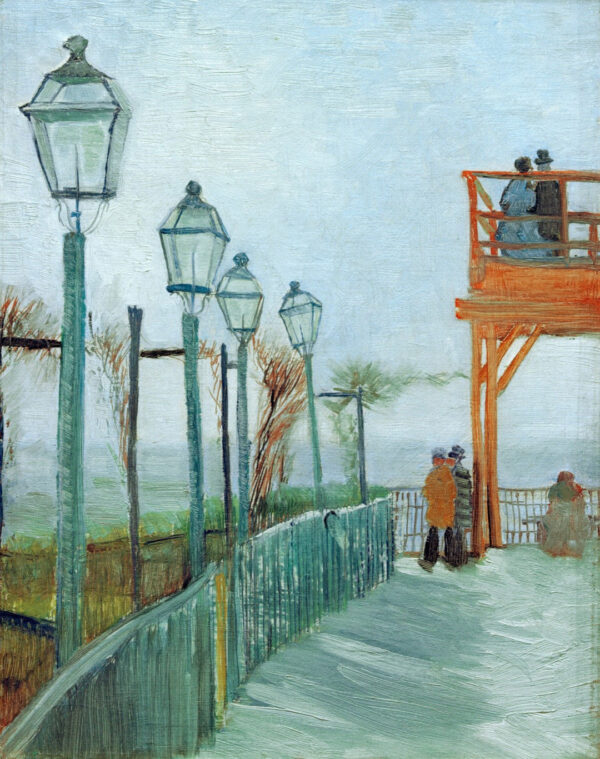 Terraza y Mirador en el Molino de Blute-Fin, Montmartre – Van Gogh Vincent Van Gogh mx.artemisreproduction.com