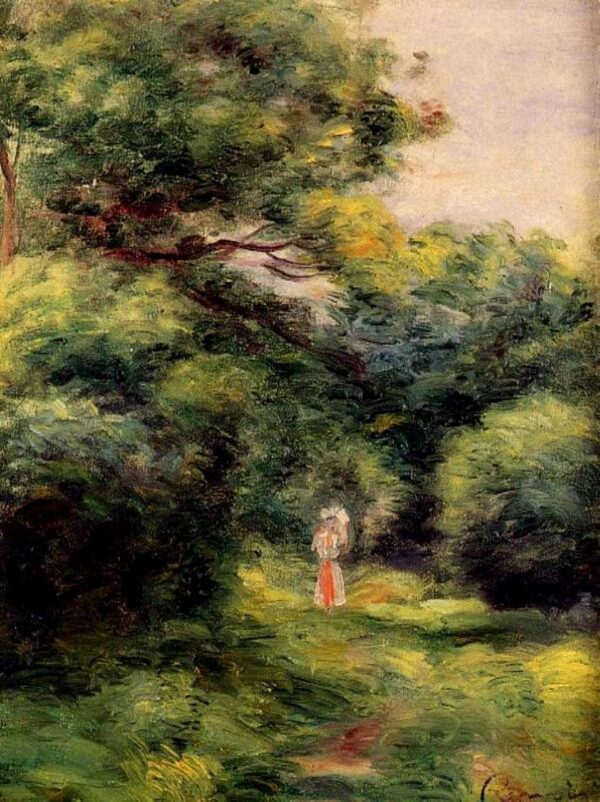 Caminando en el bosque, Mujer con un niño en brazos – Pierre-Auguste Renoir Pierre-Auguste Renoir mx.artemisreproduction.com