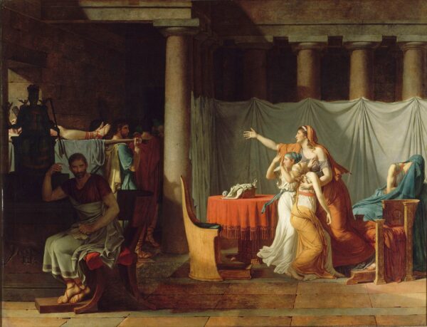 Los lictores traen a Bruto los cuerpos de sus hijos – Jacques-Louis David Jacques-Louis David mx.artemisreproduction.com