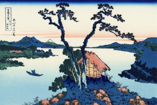 El lago Suwa en la provincia de Shinano – Katsushika Hokusai Katsushika Hokusai mx.artemisreproduction.com