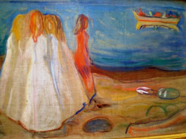 Chicas al borde del mar – Edvard Munch Edvard Munch mx.artemisreproduction.com