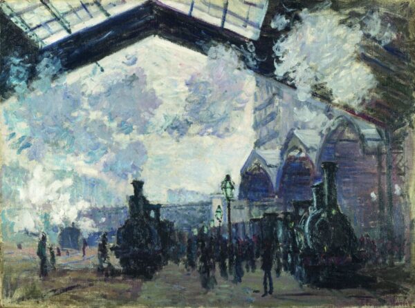 La estación de tren de Saint-Lazare de Claude Monet Claude Monet mx.artemisreproduction.com