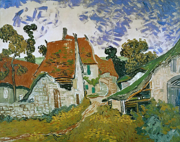 Rue de village à Auvers – Van Gogh se traduce como “Calle de pueblo en Auvers – Van Gogh Vincent Van Gogh mx.artemisreproduction.com