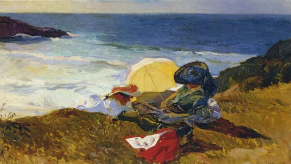 Atardecer en Biarritz – Sorolla Joaquín Sorolla mx.artemisreproduction.com