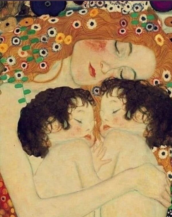 Madre e hijos gemelos – Gustav Klimt Gustav Klimt mx.artemisreproduction.com