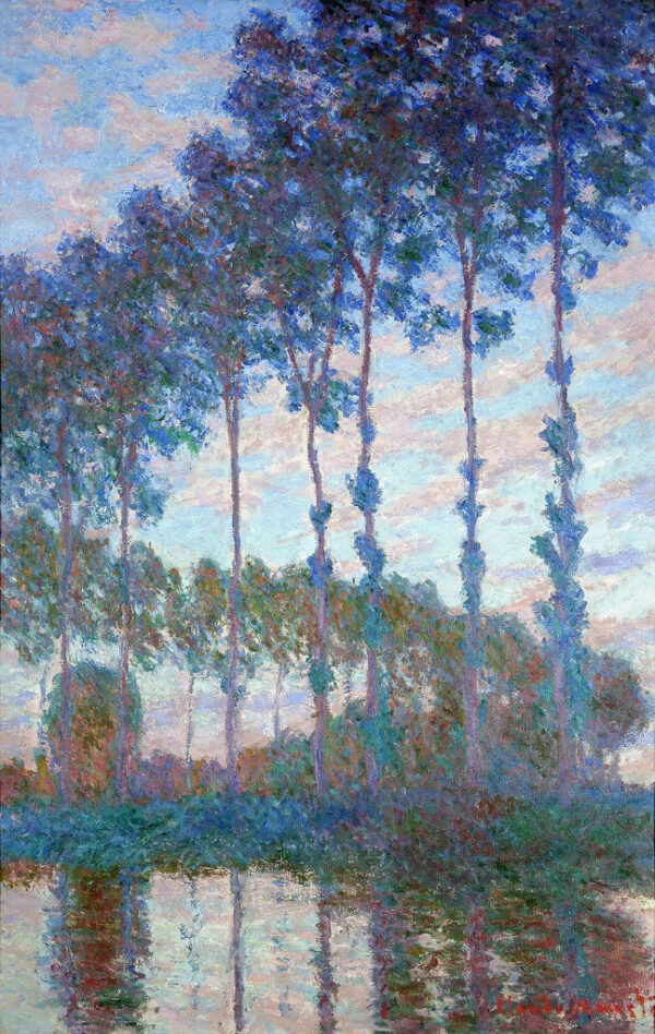 Álamos a la orilla del Epte, efecto de la tarde – Claude Monet Claude Monet mx.artemisreproduction.com