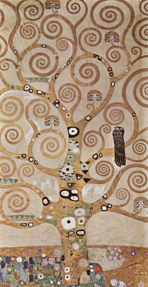 El árbol de la vida, sección central (detalle) – Gustav Klimt Gustav Klimt mx.artemisreproduction.com