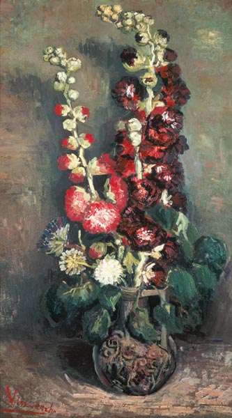 Jarrón con rosas moradas – Van Gogh Vincent Van Gogh mx.artemisreproduction.com