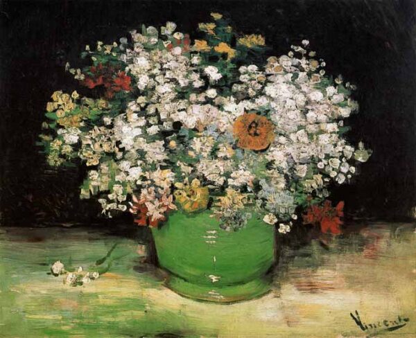 Jarrón con flores de campo – Van Gogh Vincent Van Gogh mx.artemisreproduction.com