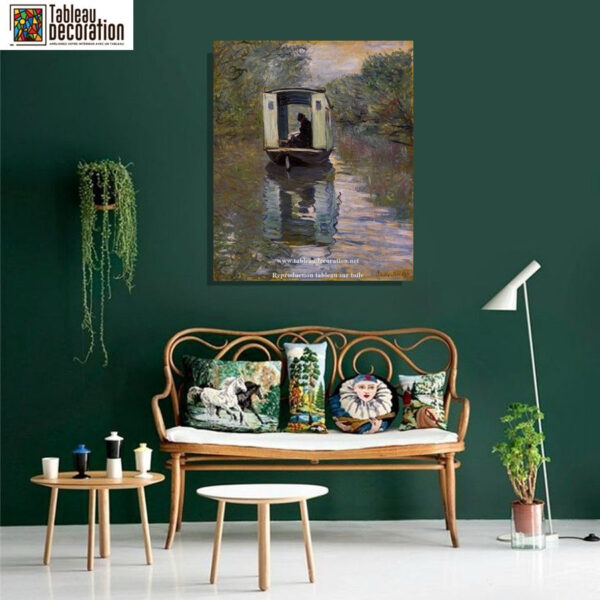 El barco-taller – Cuadro de Monet Claude Monet mx.artemisreproduction.com 5