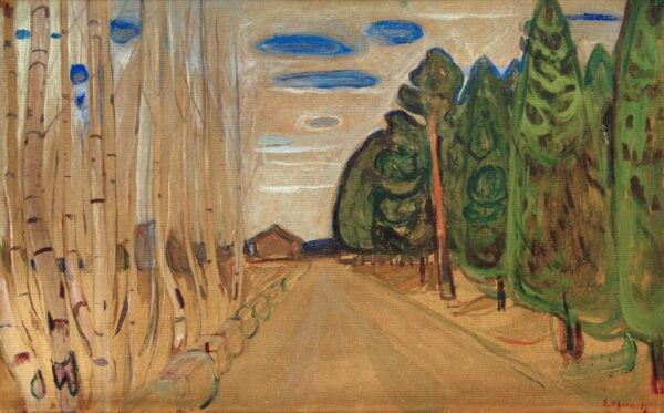 Paisaje con un camino – Edvard Munch Edvard Munch mx.artemisreproduction.com