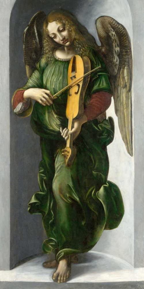 Ángel en verde con violín – Leonardo da Vinci Leonardo da vinci mx.artemisreproduction.com