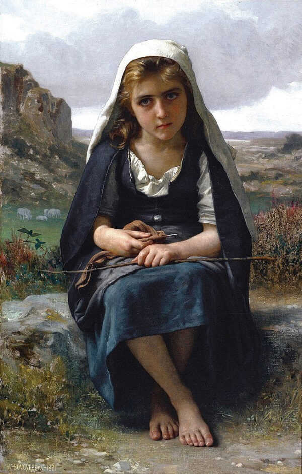 La pastora, 1881 – William Bouguereau William Bouguereau mx.artemisreproduction.com