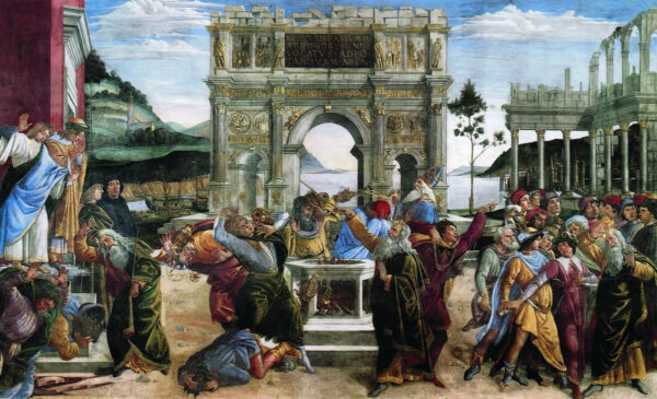 Revuelta contra la ley de Moisés – Sandro Botticelli Sandro Botticelli mx.artemisreproduction.com