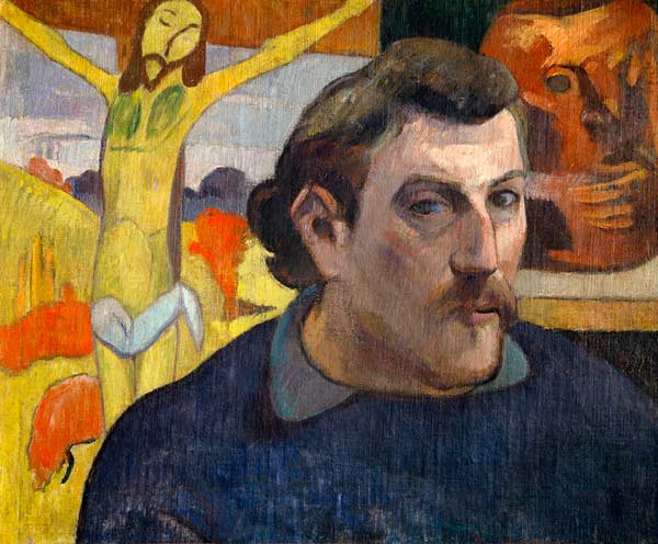 Autorretrato con el Cristo amarillo – Paul Gauguin Paul Gauguin mx.artemisreproduction.com