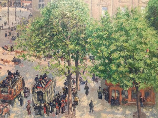 Plaza del teatro en París – Camille Pissarro Camille Pissarro mx.artemisreproduction.com